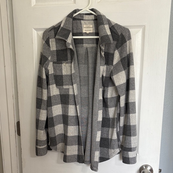 Thread & Supply Jackets & Blazers - Thread and Supply that cozy life Gray Plaid Women's Jacket Size Small